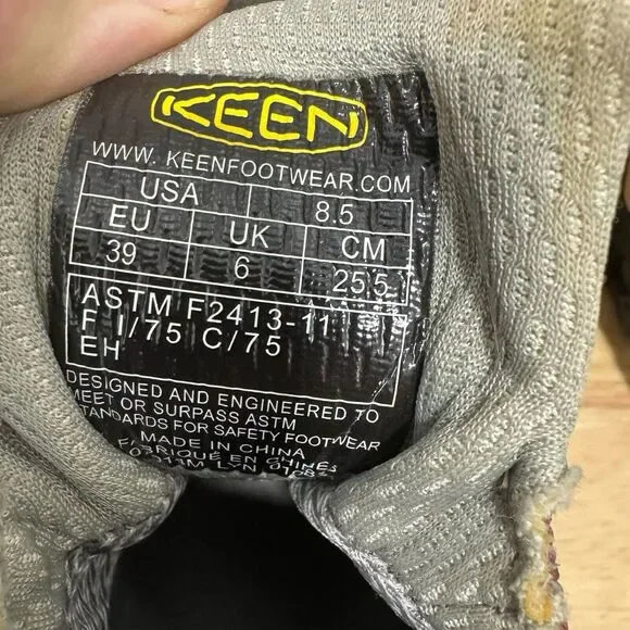 KEEN Utility 1022098‎ Lansing Mid Waterproof Steel Toe Work Boots for Mens 8.5